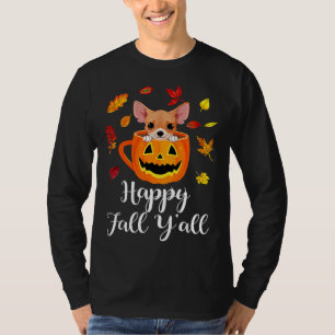 T-shirt Happy Fall Yall Chihuahua Automne
