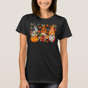 T-shirt Happy Fall Y'all Gnome Camion Citrouille Automne M