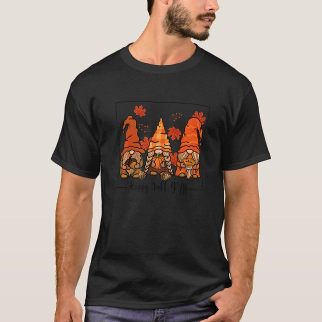 T-shirt Happy Fall Yall Gnomes  Autumn Fall Gnomes (Devant)