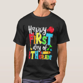 T-shirt Happy First Day Of 8th Grade Cute Back To School 2