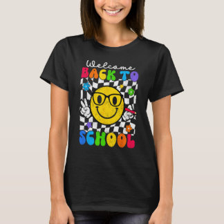 T-shirt Happy First Day of School Smile Happy Face Back To