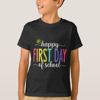 T-shirt Happy First Day of School Teacher Kids Back to