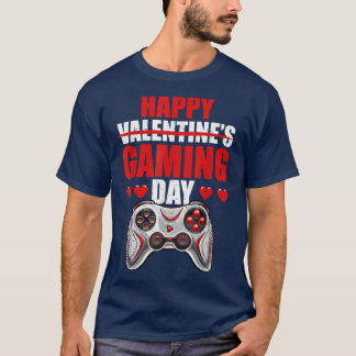T-shirt Happy Gaming Valentine's Day Video Game Gamer Hear