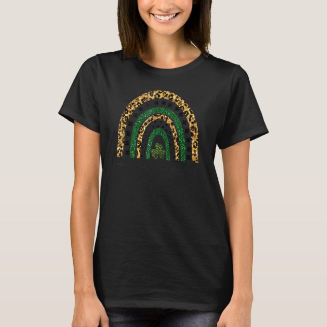 T-shirt Happy Go Lucky Pattys Rainbow St Patricks Day Part (Devant)