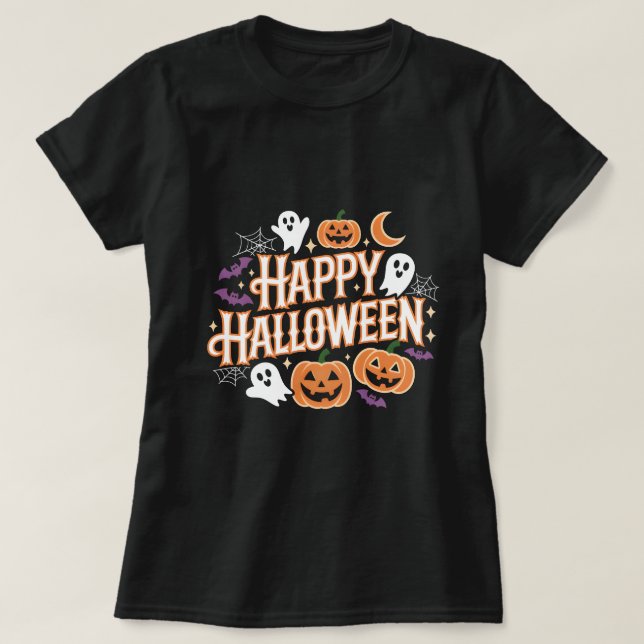 T-shirt Happy Halloween (Design devant)