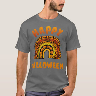 T-shirt Happy halloween avec arc-en-ciel mignon pour les e