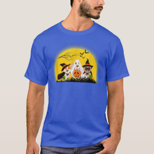 T-shirt Happy Halloween Chien Citrouille Halloween 