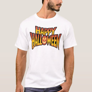 T-shirt Happy Halloween Éffrayant Citrouille Conception de