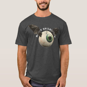 T-shirt Happy Halloween Eyeball Bat Halloween Vampire Bat