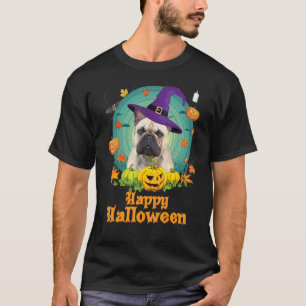 T-shirt Happy Halloween Français Chien Chien Chien Citroui