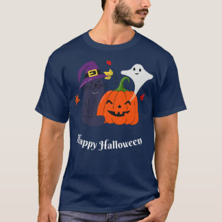 T-shirt Happy Halloween Happy Fall Season Autumn Vibes Hal