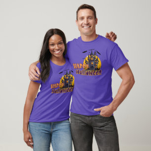 T-shirt Happy Halloween Haunted Castle