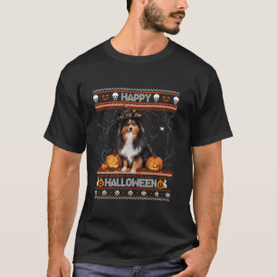 T-shirt Happy Halloween Ugly Shetland Sheepdog Howl o ween