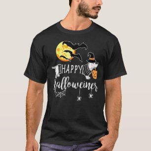 T-shirt Happy Halloweiner Dachshund Halloween Pour Doxie O