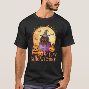 T-shirt Happy Hallowiener Dachshund Puppy Halloween