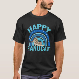 T-shirt Happy Hanucat Hanoukka Jewish CAT