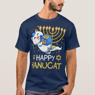 T-shirt Happy Hanucat Ugly Hanoukka juive Chanukka mignonn