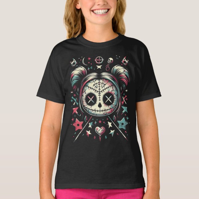 T-shirt Happy Hexer : Petite poupée vaudou (Devant)