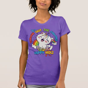 T-shirt Happy Holi Cat