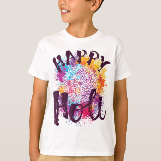 T-shirt Happy Holi Colors Inde Printemps hindou