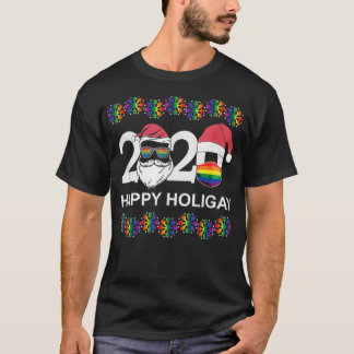 T-shirt Happy Holigay 2020 Gay Lesbian Transgender Pride L