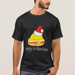 T-shirt Happy Hollandaise Egg Pun Christmas Breakfast Brun