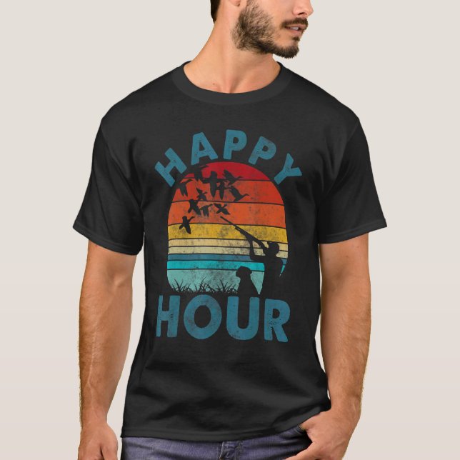 T-shirt Happy Hour Chasse au canard 1 (Devant)