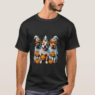 T-shirt Happy Howl of ween Pitbull Citrouille de chien Hal