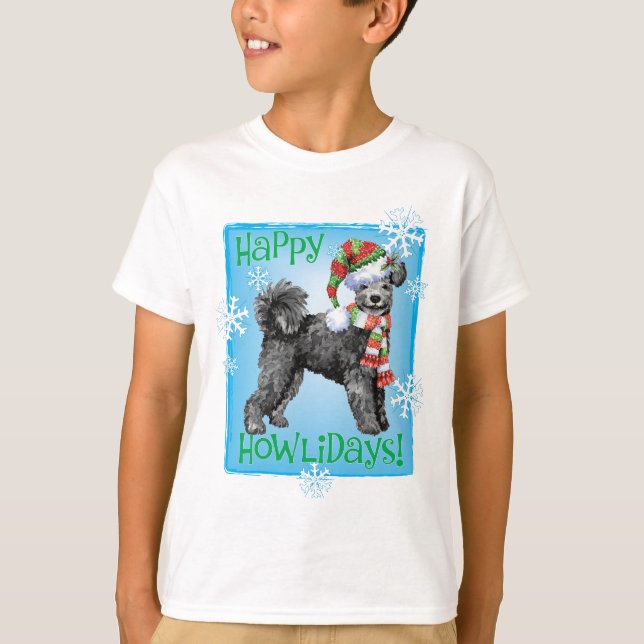 T-shirt Happy Howliday Pumi (Devant)