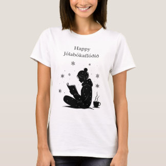 T-shirt Happy Jolabokaflod - Livre islandais Flood Cadeau