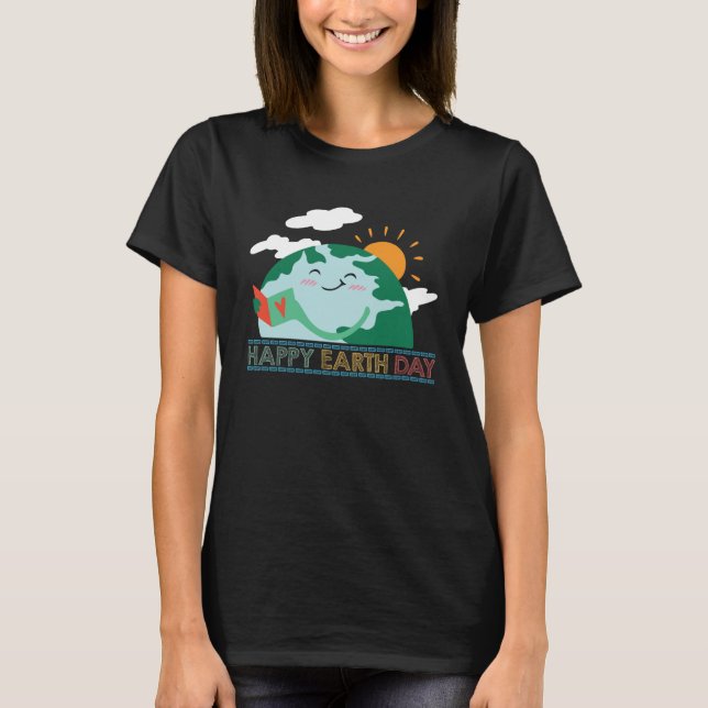 T-shirt Happy Jour des terres Love (Devant)