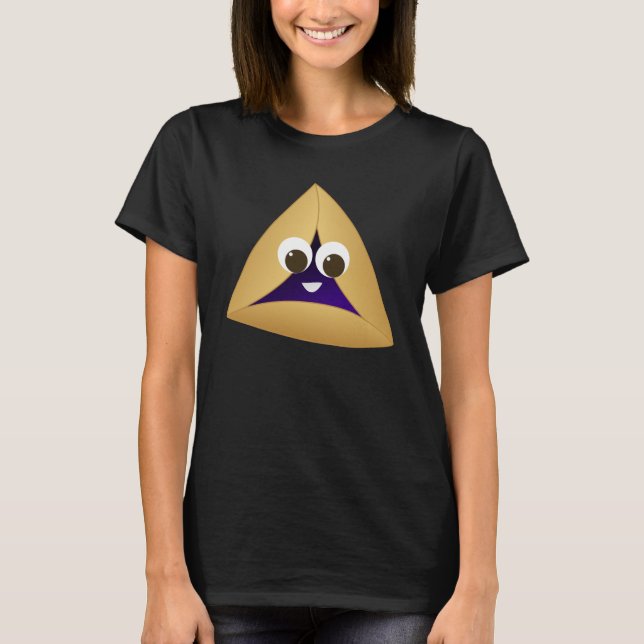 T-shirt Happy Kawaii Prune Hamentashen (Devant)