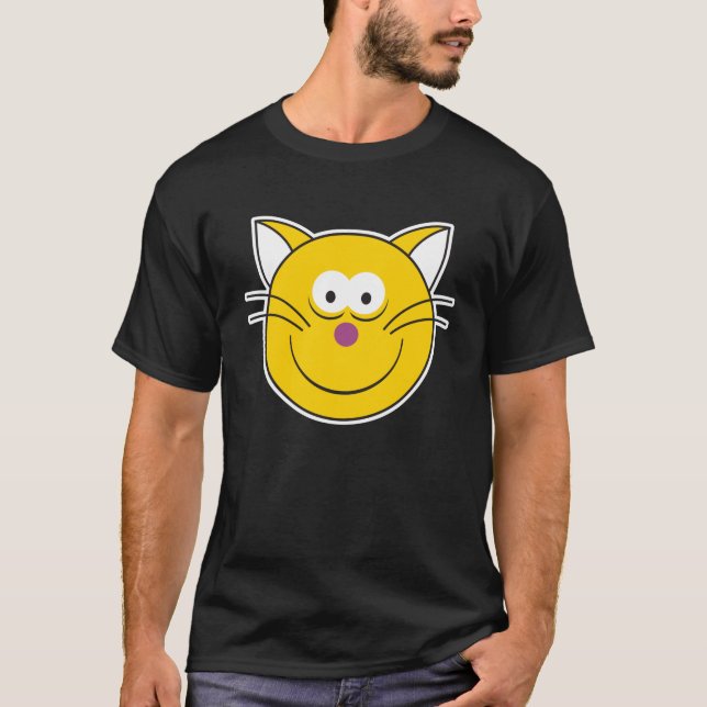 T-shirt Happy Kitty Chat visage (Devant)