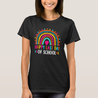 T-shirt Happy Last Day Of School Kids Teacher Student Grad