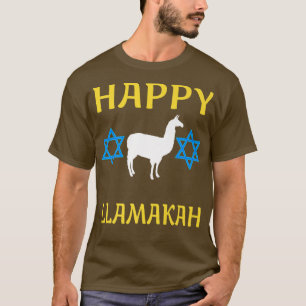 T-shirt Happy Llamakah Hanukkah Llama Chanukkah Jewish Chr