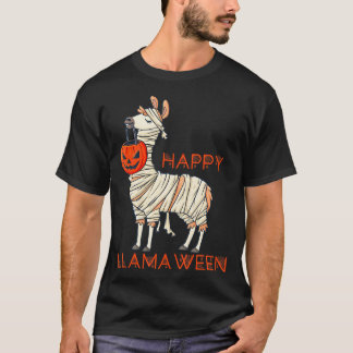 T-shirt Happy Llamaween