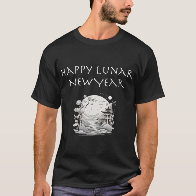 T-shirt Happy Lunar New Year Charming Design Gift  (Devant)
