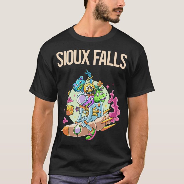 T-shirt Happy Monsters - Sioux Falls (Devant)