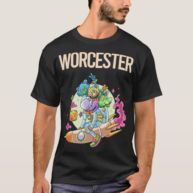 T-shirt Happy Monsters - Worcester (Devant)