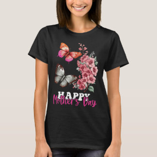 T-shirt Happy Mother s Day 2023 Mothers Day Butterfly Mom 