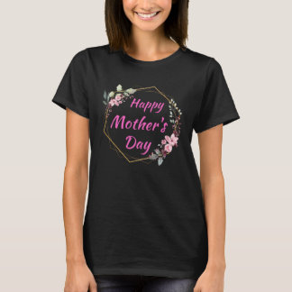T-shirt Happy Mother s Day Cute Floral for Women Mom Grand