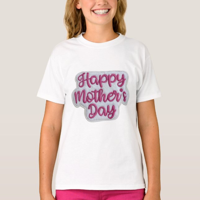 T-shirt Happy Mother's Day (Devant)