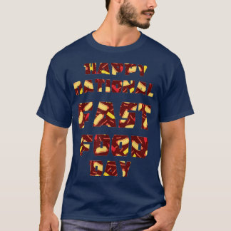 T-shirt Happy National Fast Food Day , USA Cuisine Holiday