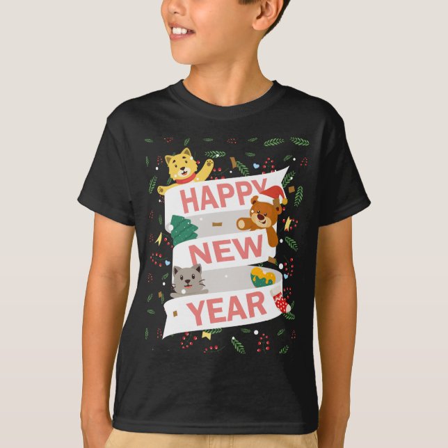 T-shirt Happy new year (Devant)