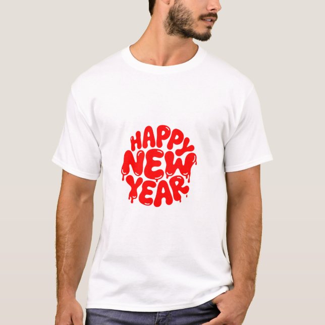 T-shirt Happy New Year (Devant)