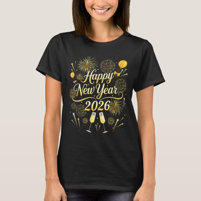 T-shirt Happy New Year 2026 Funny New Years Eve Party Men  (Devant)
