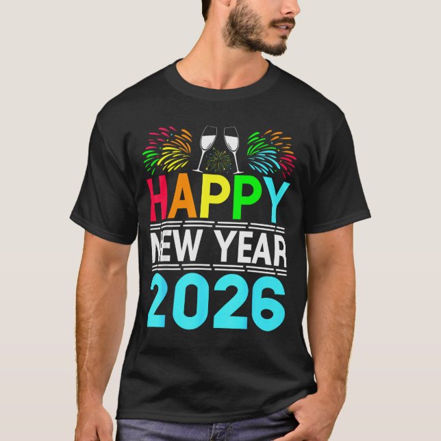 T-shirt Happy New Year 2026 Nye Party - Funny New Years Ev (Devant)
