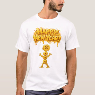 T-shirt Happy New Year Earwax Monster