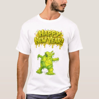 T-shirt Happy New Year Mucus Monster