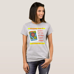 T-shirt Happy Personnaliser la typographie des citations T